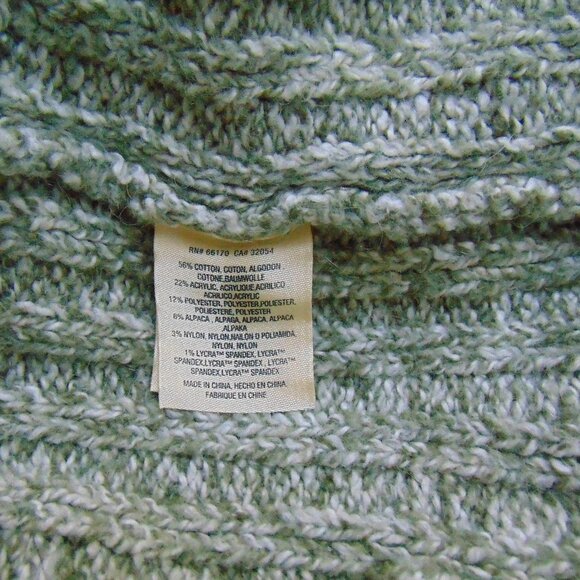 Angel of the North Anthropologie Green Chauvet Oversized Open Cardigan M - Picture 12 of 13